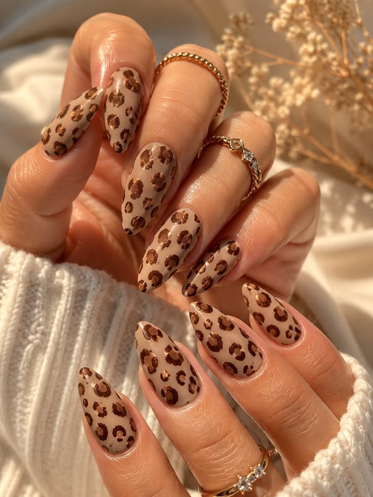 Velvet Leopard nails